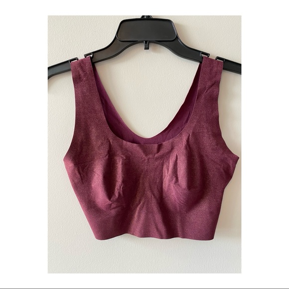 PINK Victoria's Secret Other - Victoria Secret Pink Sparkly Maroon Bralette